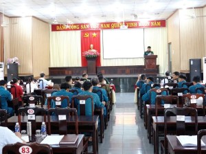 PHƯỜNG LỘC NINH SƠ KẾT CÔNG TÁC QUÂN SỰ, QUỐC PHÒNG 9 THÁNG...