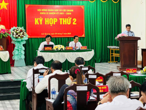 Kỳ họp thứ 2 HĐND xã Lộc Quang khóa XI, nhiệm kỳ 2021-2026