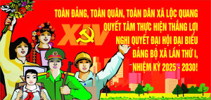 Đại hội đại biểu Đảng bộ xã Lộc Quang lần thứ, I nhiệm kỳ 2025-2030.