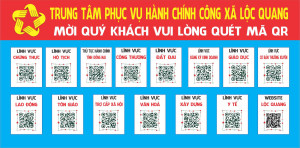 Triển khai mã QR hỗ trợ giải quyết thủ tục hành chính tại xã Lộc Quang