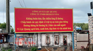 Lộc Quang: Quyết liệt đẩy lùi tình trạng lấn chiếm lòng lề đường