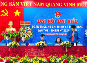 Phiên thứ nhất Đại hội đại biểu Đoàn TNCS HCM xã Lộc Quang