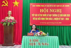 Đại biểu HĐND tỉnh tiếp xúc cử tri xã Lộc Quang