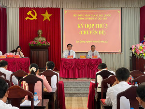 Kỳ họp thứ 3 (kỳ họp chuyên đề) HĐND xã Lộc Quang: 4 Nghị quyết được thông qua