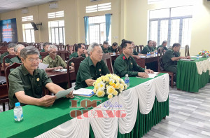 Cựu Chiến binh xã Lộc Quang họp mặt kỷ niệm 36 năm Ngày thành lập Hội Cựu chiến binh Việt Nam