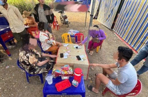 Công an xã Lộc Quang phát hiện 04 đối tượng có hành vi đánh bạc