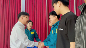 Lộc Quang: 2 dân quân thường trực là Đảng viên trẻ tình nguyện nhập ngũ