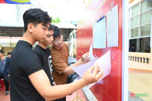 Lộc Quang: Thông báo niêm yết danh sách công dân nhập ngũ và thực hiện nghĩa vụ tham gia Công an nhân dân năm 2026