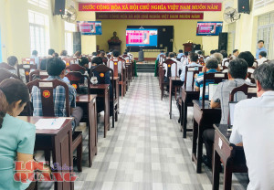 Đảng ủy Lộc Quang tham gia học tập và làm theo tư tưởng, đạo đức, phong cách Hồ Chí Minh về chuyên đề năm 2026