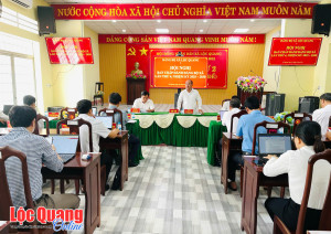 Hội nghị Ban Chấp hành Đảng bộ xã Lộc Quang lần thứ 4, nhiệm...