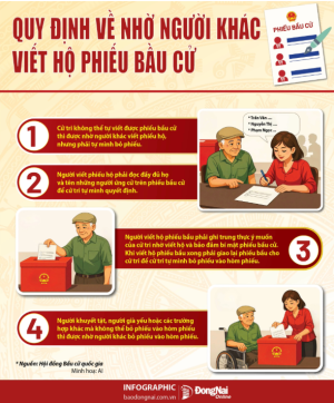 Quy định về việc nhờ người khác viết hộ phiếu bầu cử
