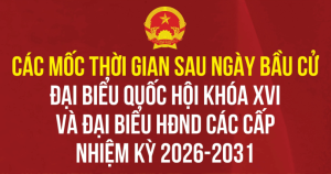 Sau bầu cử, cần lưu ý các mốc thời gian quan trọng nào?