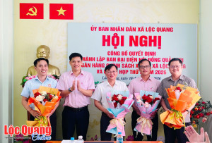 Thành lập Ban Đại diện Hội đồng quản trị Ngân hàng Chính sách xã hội xã Lộc Quang