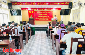 UBND xã Lộc Quang xác định phương hướng, nhiệm vụ trọng tâm quý II/2026