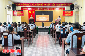 Đảng ủy xã Lộc Quang quán triệt, triển khai các văn bản chỉ đạo mới của Trung ương và Tỉnh ủy