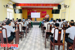 Họp Ban Chỉ đạo sắp xếp các ấp và thành lập ấp mới trên địa bàn xã Lộc Quang