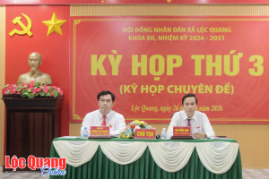 HĐND xã Lộc Quang thông qua Nghị quyết về việc sắp xếp, điều chỉnh đổi tên các ấp trên địa bàn xã