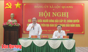 Lộc Quang tổ chức đối thoại giữa người đứng đầu cấp ủy, chính quyền với Nhân dân
