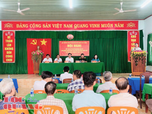 Lộc Quang thông báo lịch tiếp xúc cử tri với đại biểu HĐND...