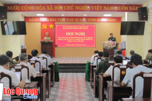 Lộc Quang công bố Quyết định kiện toàn Ban Chỉ huy PTDS xã