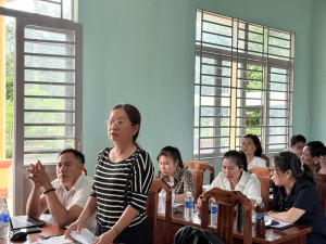 Lộc Quang giao ban công tác Mặt trận tháng 9