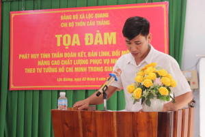 Chi bộ thôn Cầu Trắng tổ chức Tọa đàm học tập và làm theo tư...