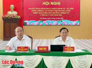 Lộc Quang sơ kết tình hình thực hiện nhiệm vụ 9 tháng đầu...