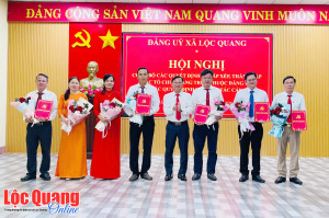 Lộc Quang: Công bố các Quyết định về sắp xếp, thành lập các...