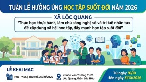Từ ngày 26 đến ngày 31-10-2026 sẽ diễn ra Tuần lễ hưởng ứng...