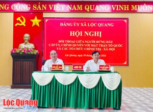 Lãnh đạo xã Lộc Quang đối thoại với Mặt trận Tổ quốc và các...