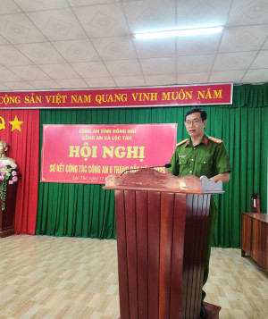 CÔNG AN XÃ LỘC TẤN TỔ CHỨC SƠ KẾT CÔNG TÁC 6 THÁNG ĐẦU NĂM 2025