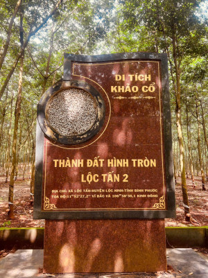 Thành đất hình tròn Lộc Tấn 2 – Di tích khảo cổ đặc sắc của người tiền sử tại Bình Phước.