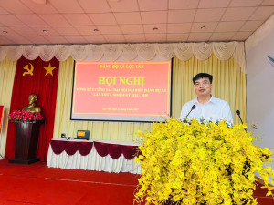 HỘI NGHỊ TỔNG KẾT, RÚT KINH NGHIỆM CÔNG TÁC TỔ CHỨC ĐẠI HỘI ĐẢNG BỘ XÃ LỘC TẤN LẦN THỨ I, NHIỆM KỲ 2025 - 2030