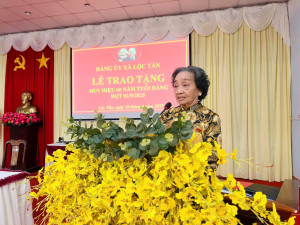 DẤU SON 60 NĂM TUỔI ĐẢNG CỦA ĐỒNG CHÍ ĐỖ THỊ NGHĨA