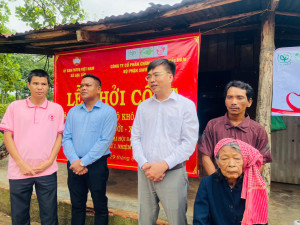 KHỞI CÔNG XÂY DỰNG “MÁI ẤM HỢP LỰC” CHO HỘ KHÓ KHĂN TẠI XÃ LỘC TẤN