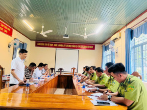 XÃ LỘC TẤN: LÀM VIỆC VỚI BAN QUẢN LÝ RỪNG VỀ CÔNG TÁC QUẢN LÝ, BẢO VỆ VÀ PHÁT TRIỂN RỪNG