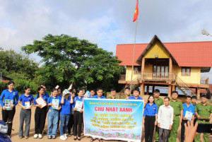 CHI ĐOÀN ẤP 6A, XÃ LỘC TẤN HƯỞNG ỨNG CHIẾN DỊCH LÀM CHO THẾ GIỚI SACH HƠN TRÊN ĐỊA BÀN TỈNH ĐỒNG NAI NĂM 2025