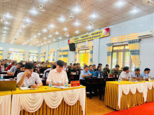ĐẠI BIỂU QUỐC HỘI VŨ NGỌC LONG TIẾP XÚC CỬ TRI TẠI UBND XÃ LỘC TẤN