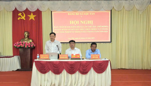 ĐẢNG BỘ XÃ LỘC TẤN TỔ CHỨC HỘI NGHỊ BAN CHẤP HÀNH ĐẢNG BỘ XÃ LẦN THỨ HAI ( MỞ RỘNG)