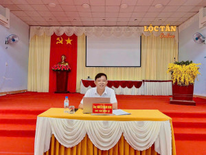 ỦY BAN BẦU CỬ  XÃ LỘC TẤN HỌP THÔNG QUA MỘT SỐ NỘI DUNG CHUẨN BỊ CÔNG TÁC BẦU CỬ