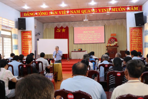 Xã Lộc Tấn tổ chức hội nghị tập huấn công tác bầu cử