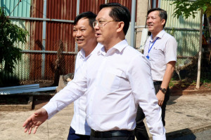 Lãnh đạo tỉnh Đồng Nai kiểm tra công tác chuẩn bị bầu cử tại xã Lộc Tấn