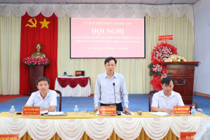 Xã Lộc Tấn tổ chức Hội nghị sơ kết quý I, triển khai nhiệm...