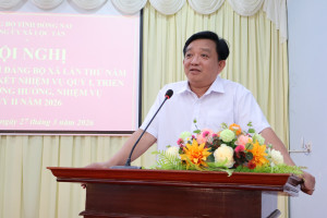 Đảng ủy xã Lộc Tấn sơ kết công tác quý I năm 2026