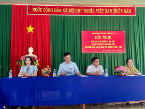 Lộc Tấn tổ chức tiếp xúc cử tri trước kỳ họp thứ 2 HĐND xã khóa XIII