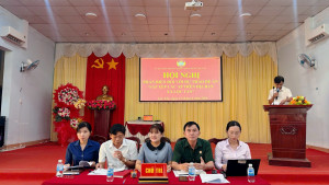 XÃ LỘC TẤN TỔ CHỨC HỘI NGHỊ LẤY Ý KIẾN PHẢN BIỆN XÃ HỘI ĐỐI VỚI DỰ THẢO ĐỀ ÁN SẮP XẾP ẤP TRÊN ĐỊA BÀN XÃ
