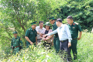 Xã Lộc Tấn tiếp nhận hồ sơ đường biên, mốc quốc giới theo địa giới hành chính mới