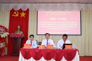 Đảng ủy xã Lộc Tấn sơ kết công tác 6 tháng đầu năm 2026, đề ra nhiều nhiệm vụ trọng tâm cho 6 tháng cuối năm