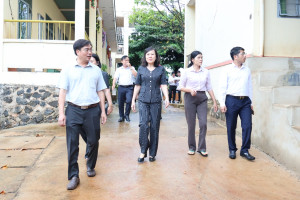 Đoàn công tác Thành ủy Đồng Nai kiểm tra công tác chuẩn bị năm học tại các trường học trên địa bàn xã Lộc Tấn
