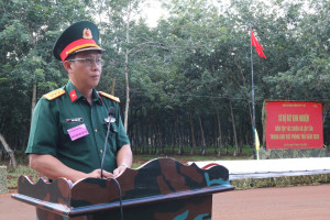Diễn tập chiến đấu trong khu vực phòng thủ xã Lộc Tấn năm...